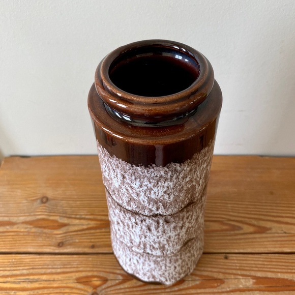 Vintage Mid Century Modern Scheurich 206 26 Lava West German Pottery Vase - Picture 2 of 3